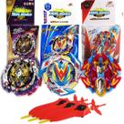 Kit 3 Beyblade: Valkyrie + Xcalibur + Hades + 3 Lançadores