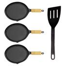 Kit 3 Bifeteiras Antiaderente Redonda Lisa 22cm com Espátula Kit 3 Bifeteiras Antiaderente Redonda Lisa 22cm com Espátula