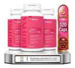 Kit 3 Biotina 120 Cáps Cabelo Pele E Unhas 6 Meses Bionutri