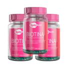Kit 3 Biotina 45mcg 60 Cápsulas QualyNutri Suplemento Nutricional