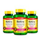 Kit 3 Biotina Pantotenato de Cálcio e Vitaminas Maxinutri 60 Caps