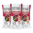Kit 3 Biscoito de Arroz Chocolate Meio Amargo FIT FOOD 60g