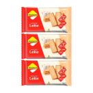 Kit 3 biscoito diet zero lactose de leite 115g lowçucar