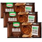 Kit 3 Biscoito Maria Chocolate Orquídea Pacote 320g
