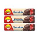 Kit 3 biscoito recheado diet zero lactose chocolate 120g lowçucar
