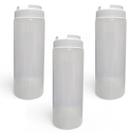 Kit 3 Bisnaga Dosadora Profissional Lisa 600ml Molho BPAFree