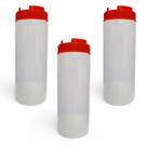 Kit 3 Bisnaga Dosadora Profissional Lisa 600ml Molho BPAFree