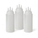 Kit 3 Bisnaga Molho 450ml Multiuso Profissional Com 3 Bicos