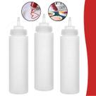 Kit 3 Bisnaga Para Molho Profissional Cozinha Graduada 1 LT