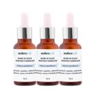 Kit 3 Blend de Óleos Essenciais para Unhas Analgesia Alívio da Dor Emoliente Nobrevie 15ml