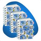 Kit 3 Bloco De Bolso Pautado Anotações Rascunho Wire-o 10x11