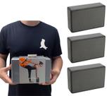 Kit 3 Blocos Em Eva Vollo Sports Vp1070 Para Exercícios De Yoga Equilíbrio e Apoio