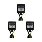 Kit 3 Bloqueador Veicular Automotivo Antifurto Corta Corrente Carro Moto 12V