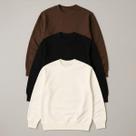 Kit 3 Blusa de Frio Gola Careca Unissex Algodão Inverno Moletom Sem Capuz Liso Sem Estampa Diversas