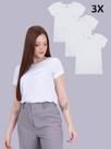 Kit 3 Blusas Básicas Adulto Branco