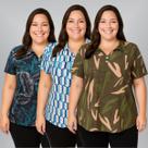 Kit 3 Blusas Camiseta Femininas Básica Gola Polo