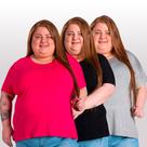 Kit 3 Blusas Comfort Básica em Malha de Viscose com Elastano G5 a G8 Kit 3 Blusas Comfort Básica em Malha de Viscose com Elastano G5 a G8