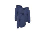 Kit 3 Blusas de Moletom flanelado Infantil Azul Marinho