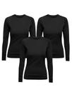 Kit 3 Blusas Térmicas Segunda Pele Utra Dry Manga Longa Inverno Forro Peluciado Frio Masculino Feminino