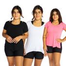 Kit 3 Blusinhas tampa bumbum Sobre Legging Academia Fitness Kit 3 Blusinhas tampa bumbum Sobre Legging Academia Fitness
