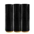 Kit 3 Bobinas Filme Stretch Com Tubete 50cmx100cm Preto