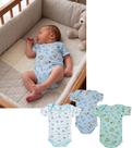 KIT 3 BODY 100% ALGODÃO EM MALHA CANELADA BEBÊ Cor:Estampado RNTAMANHO:RN