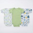 Kit 3 Body Bebê Manga Curta Meninas e Meninos Infantil Tamanho:PCor:Meninos