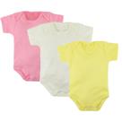 KIT 3 Body Criança Bebê Menino Menina Body Liso Infantil Nenem