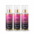 Kit 3 Body Splash Árabe SABAH Feminino 200ml Bello Chame