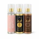 kit 3 Body Splash Árabe Yara, Asad Black e Bourbon 200ml Feminino e Masculino