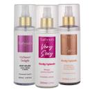 Kit 3 Body Splash Delight Very Sexy Roses 200ml Barbours