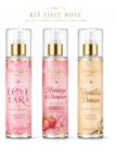Kit 3 Body Splash Linha Premium Rosé Feminino Fixacao 200ml