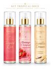 Kit 3 Body Splash Linha Premium Tropical Doce Feminino Fixacao 200ml