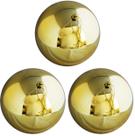 Kit 3 Bolas de Natal Dourado Brilhante Tradicional Grande 14cm - Magizi Kit 3 Bolas de Natal Dourado Brilhante Tradicional Grande 14cm - Magizi