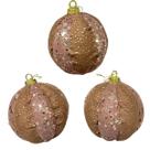 Kit 3 Bolas de Natal Enfeite Decorativo Festa Brilhante
