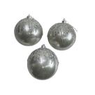 Kit 3 Bolas de Natal Enfeite Decorativo Natalino10 cm Grande Tok da Casa Kit 3 Bolas de Natal Enfeite Decorativo Natalino10 cm Grande Tok da Casa