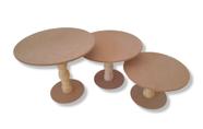 Kit 3 Boleira Docinho Lembrancinha Decoração Mdf Cru