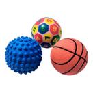 Kit 3 Bolinhas De Mão Fisioterapia Cravo, Maciça E Macia