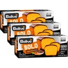 Kit 3 Bolo de Cenoura c/ Chocolate S/ Gluten BELIVE 290g