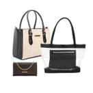 Kit 3 Bolsa Feminina Collors +Bolsa Praia + Bolsa Festa Rosa Helena Kit 3 Bolsa Feminina Collors +Bolsa Praia + Bolsa Festa Rosa Helena