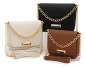 Kit 3 Bolsas Feminina Tira Colo Transversal Moderna Com Alça