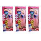 Kit 3 Bonecas Boneca Com Roupinha Brinquedo 28cm Com Acessórios Presente Menina Criança