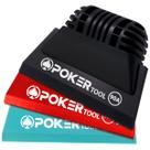 Kit 3 Borrachas Raspador Silicone com Suporte Rodo Aplicador Insulfilm Envelopamento Poker Tool