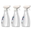Kit 3 Borrifador Pulverizador Manual 530 ml Transparente Sanremo
