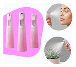 Kit 3 Borrifador Pulverizador Névoa Jato Continuo Luxo 300ml Rosa Kit 3 Borrifador Pulverizador Névoa Jato Continuo Luxo 300ml Rosa