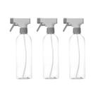 Kit 3 Borrifadores Spray Multiuso Flow 500ML com Pulverização Uniforme Bege Ou