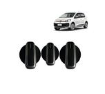 Kit 3 Botão Prata Painel Comando Ar Condicionado VW UP Kit 3 Botão Prata Painel Comando Ar Condicionado VW UP