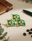 Kit 3 Bottons Broche Bandeira Do Brasil Eventos Pin Em Metal Kit 3 Bottons Broche Bandeira Do Brasil Eventos Pin Em Metal