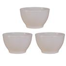 Kit 3 Bowl Redondo G Cumbuca Petiscos Saladeira Tigela Vasilha Cozinha