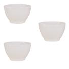 Kit 3 Bowl Redondo Tigela LE CHEF 23,5x14,5 Cm Branca
